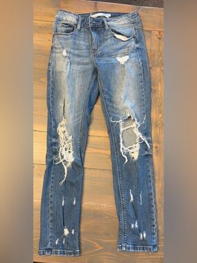 eunina Distressed Blue Denim Women’s Jeans size 1